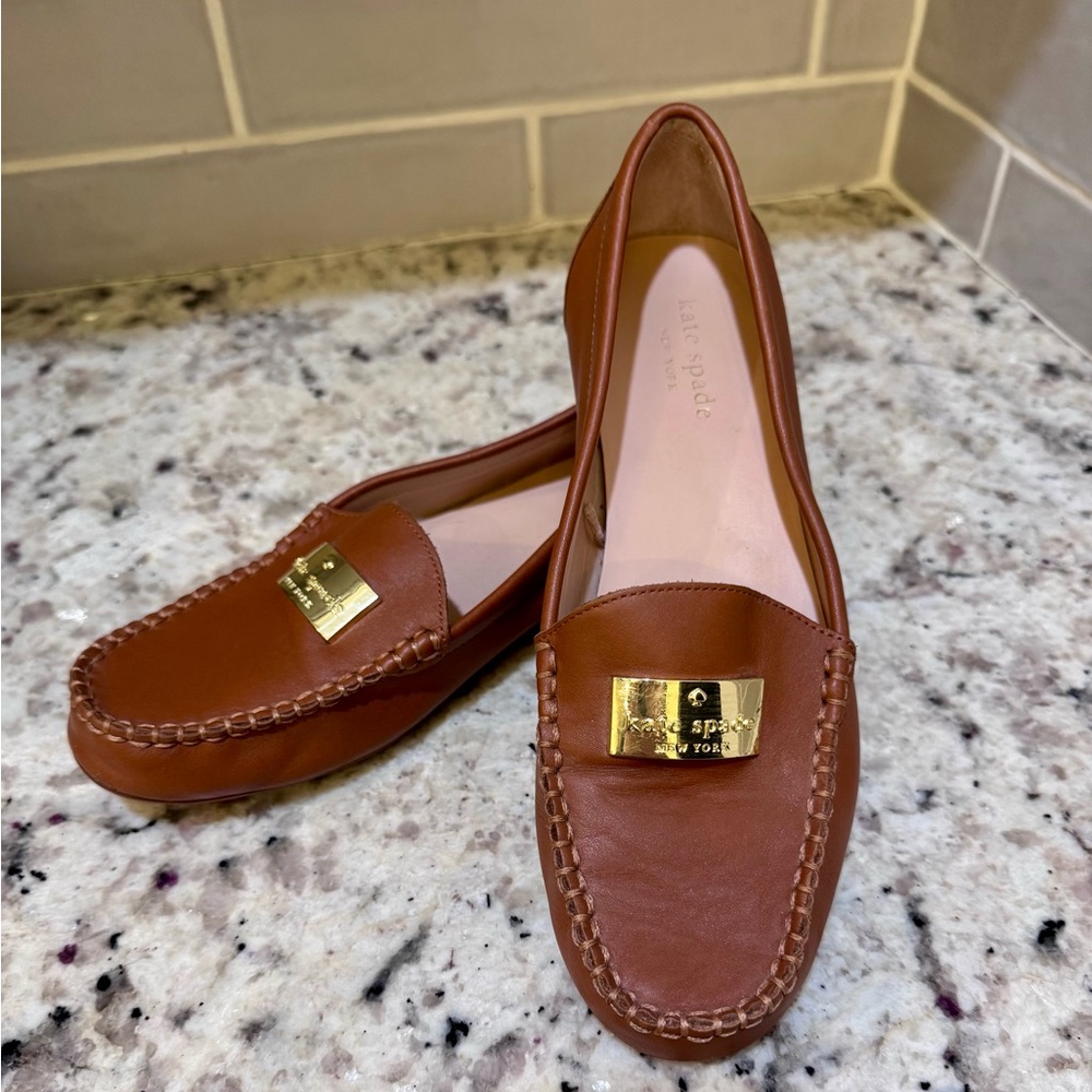 Kate Spade Brown Leather Loafers